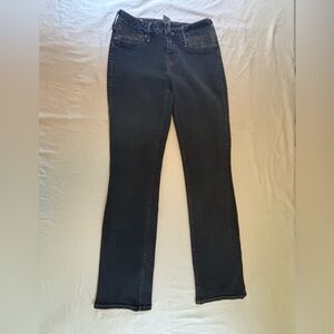 True Religion Women’s Jeans Size 28 Made in USA Rhinestone Pocket Dark Wash